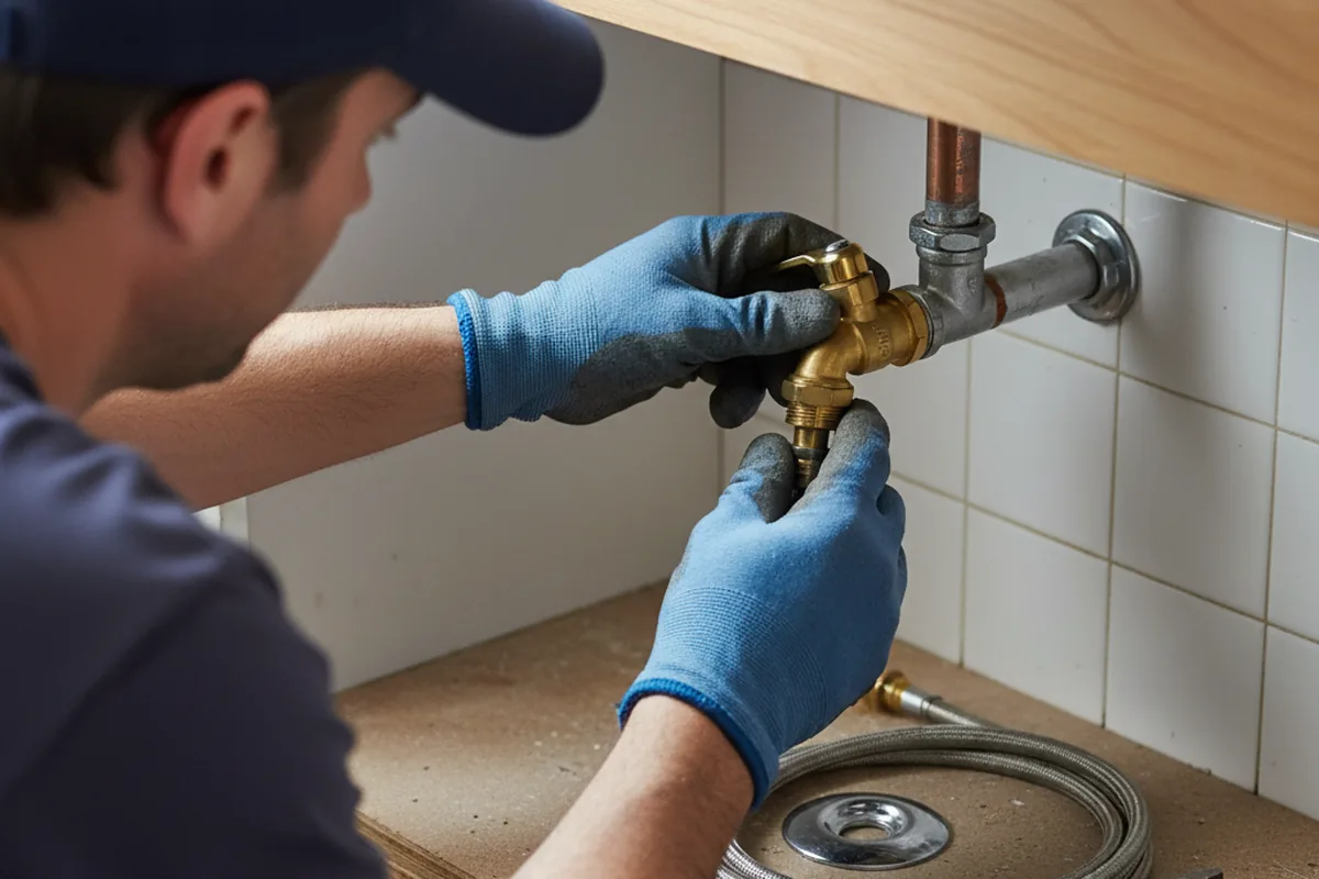Shutoff valve and fitting work during Faucet and Fixture Repair in Mentone